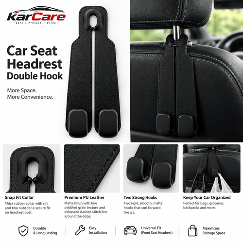 Car Seat Headrest Double Hook